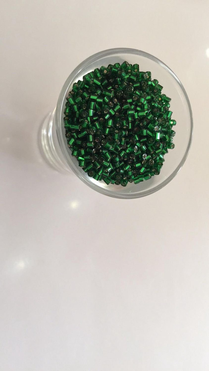 Seed Bead - Hex Cut Green SL 11/0