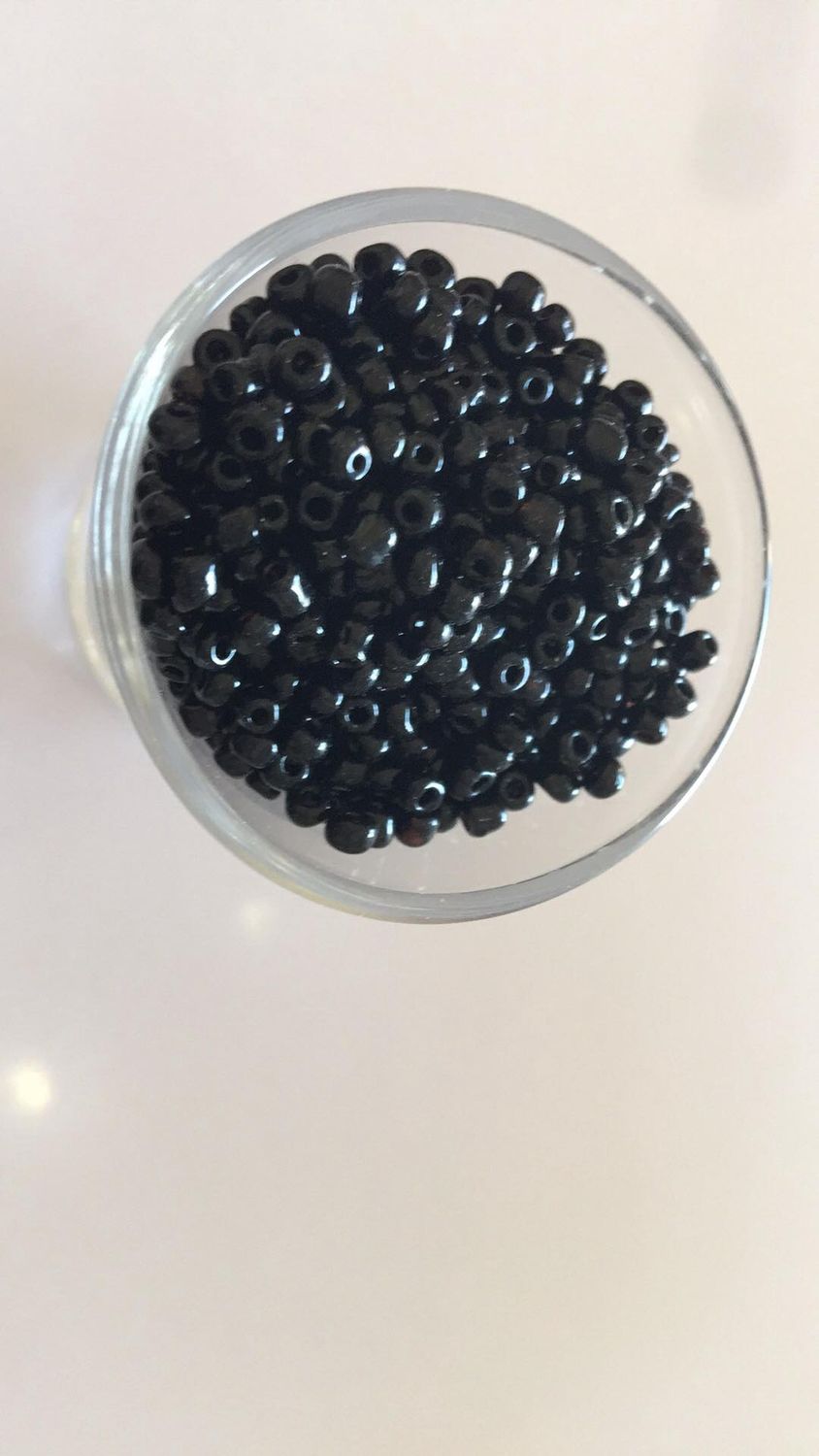 Seed Bead - Opaque Black 8/0