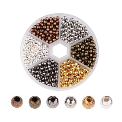 Spacer Round - Mixed 4mm (ID 1.5mm)