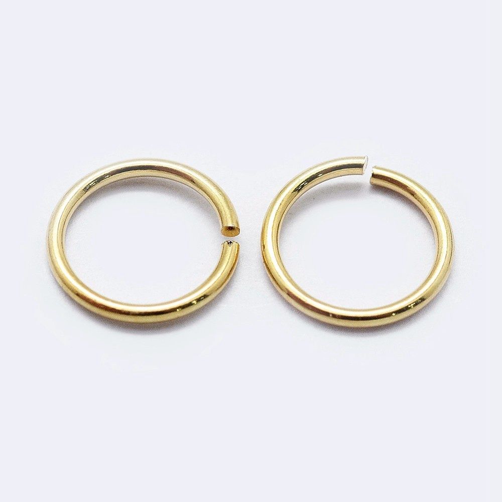 18K Gold Plated Jump Ring - 8mm