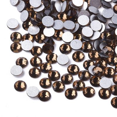 Flat Back Rhinestone - Smoked Topaz SS12 3-3.2mm