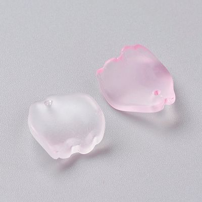 Frosted Petals - Pink 13x11mm