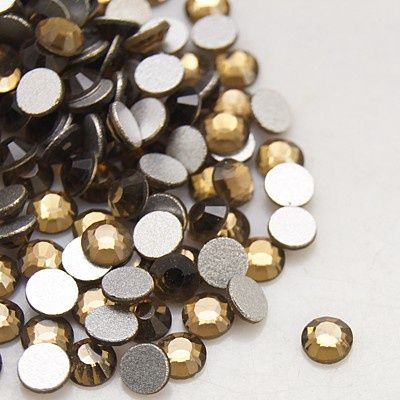 Flat Back Rhinestone - Smoked Topaz 3.8-4mm