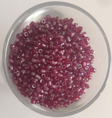 Seed Bead - Hex Cut Maroon Luster 11/0