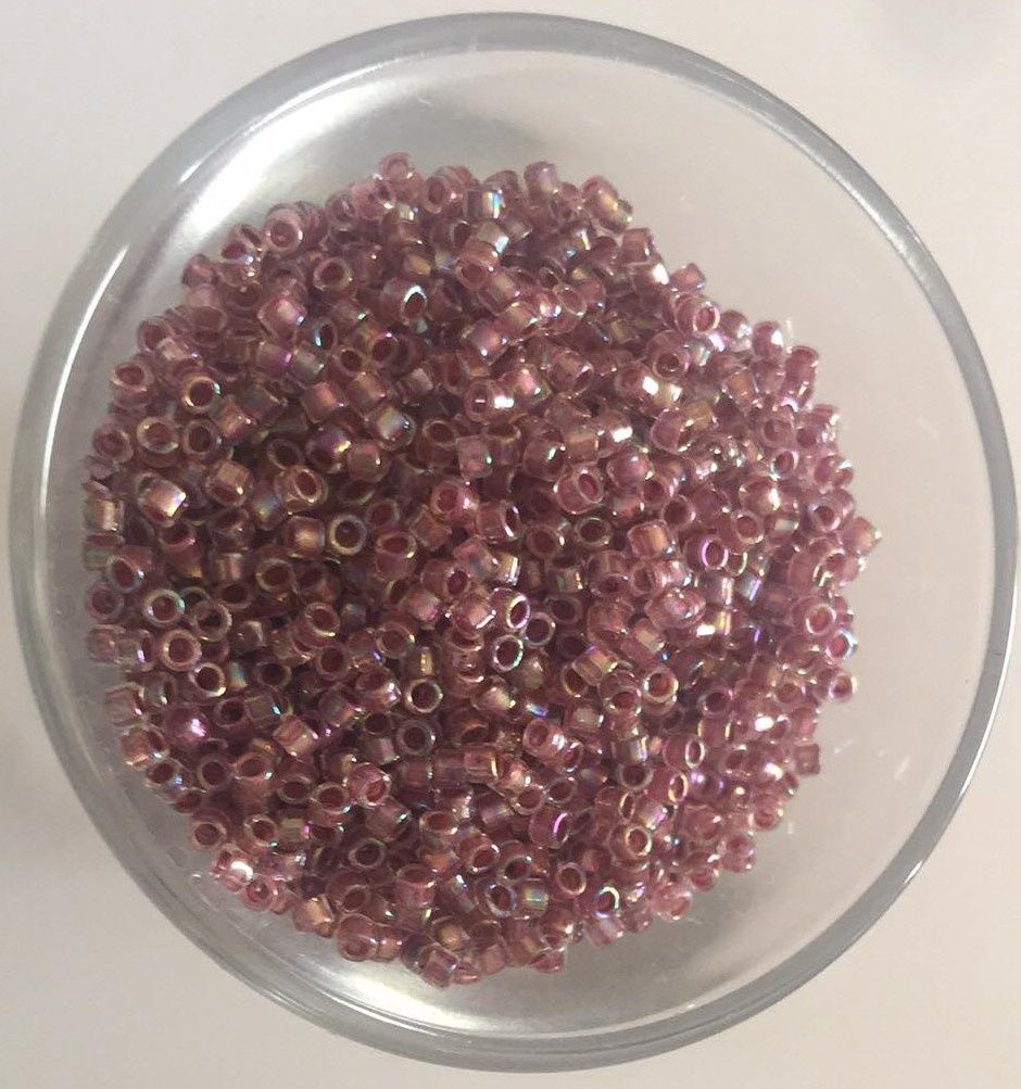 Seed Bead Delica - Opaque Antique Rose AB 15