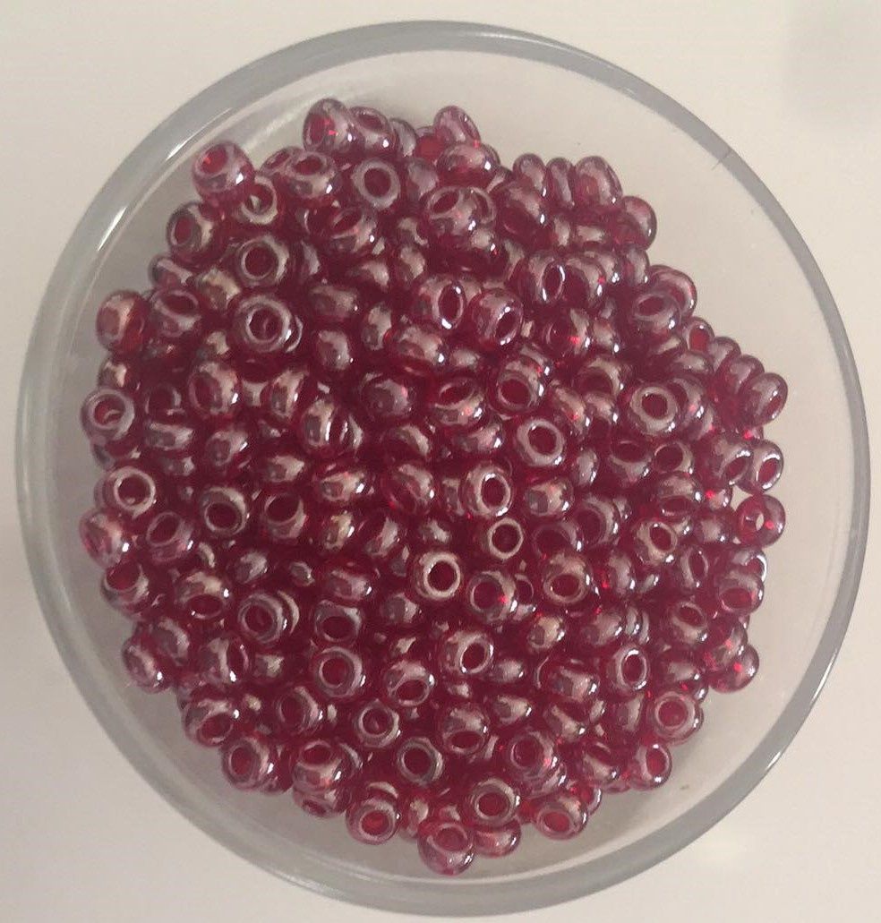 Seed Bead - Dark Red Lustre 8/0