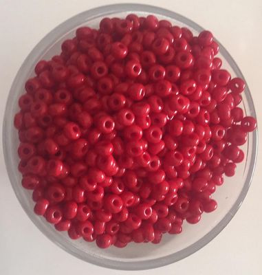 Seed Bead - Opaque Bright Red 8/0
