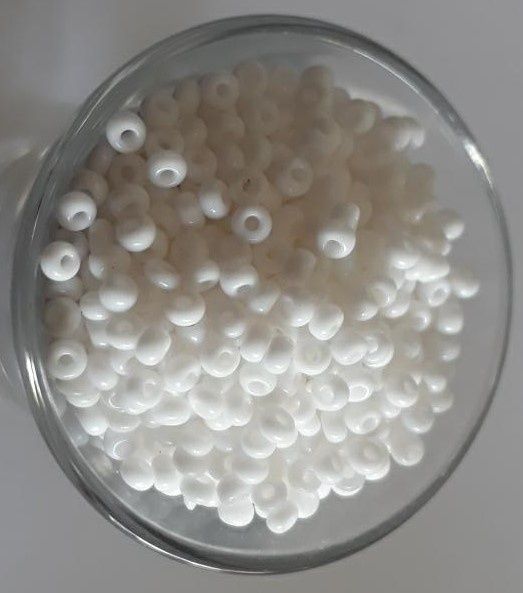 Seed Bead - Opaque White 8/0