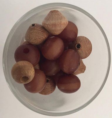 Palmwood Disc &amp; Bicone - 10mm