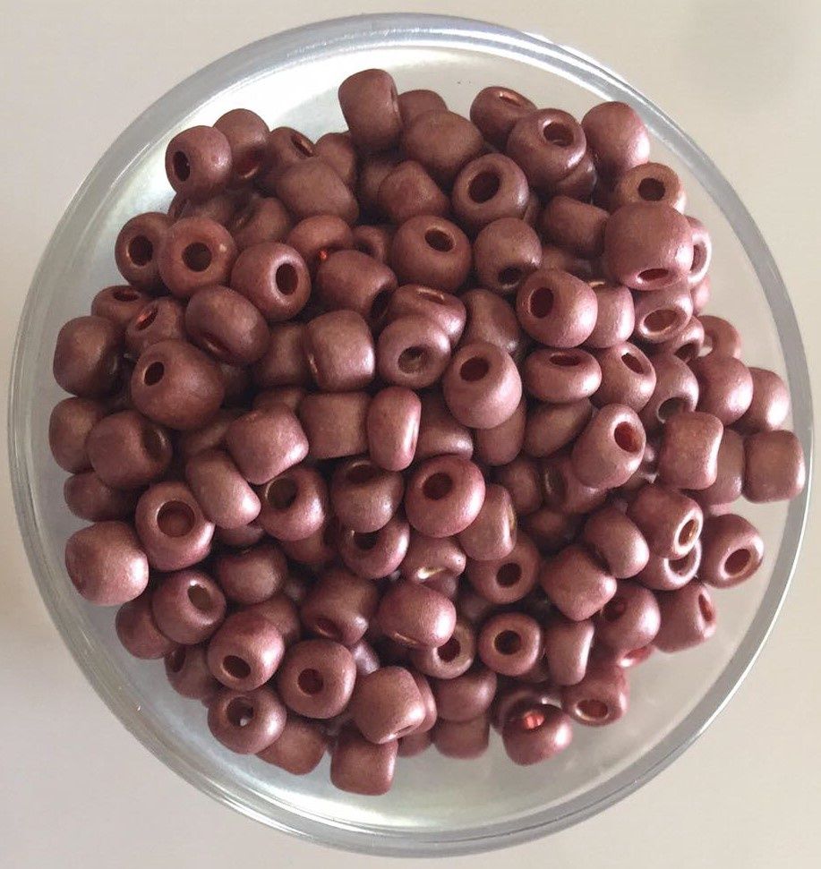 Seed Bead - Metallic Cranberry 6/0