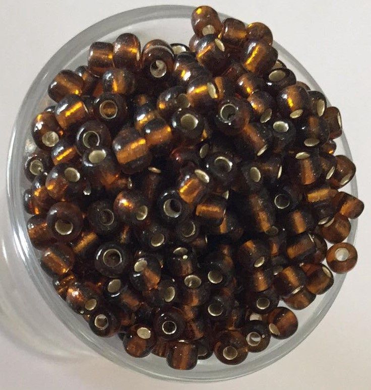 Seed Bead - SL Dark Amber 6/0
