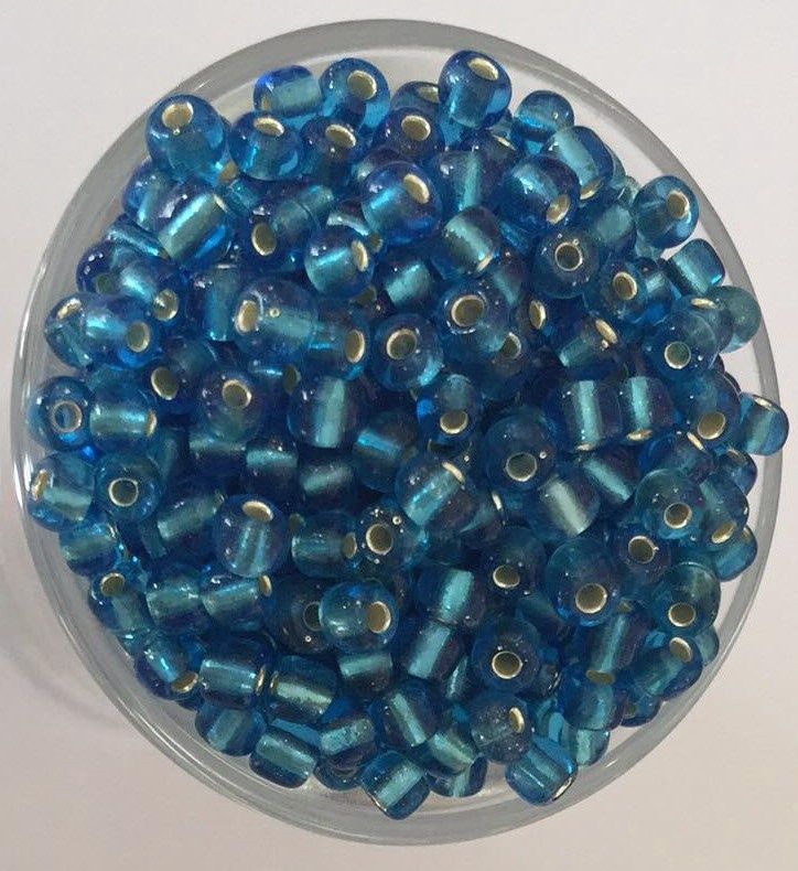 Seed Bead - SL Aqua Blue 6/0