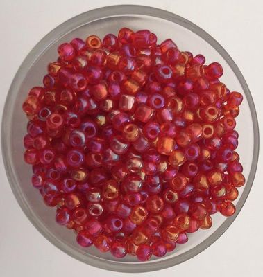 Seed Bead - Light Red AB 8/0