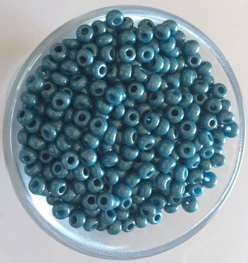 Seed Bead - Aqua Lustre 8/0