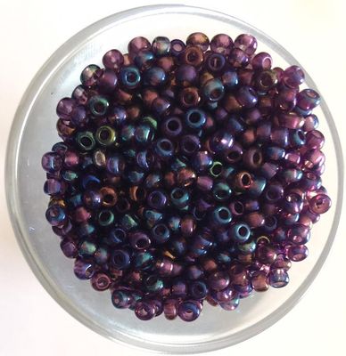 Seed Bead - Dark Amethyst AB 8/0