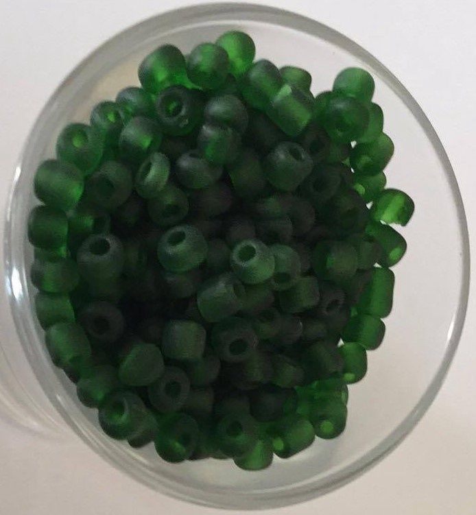 Seed Bead - Matt Emerald 6/0