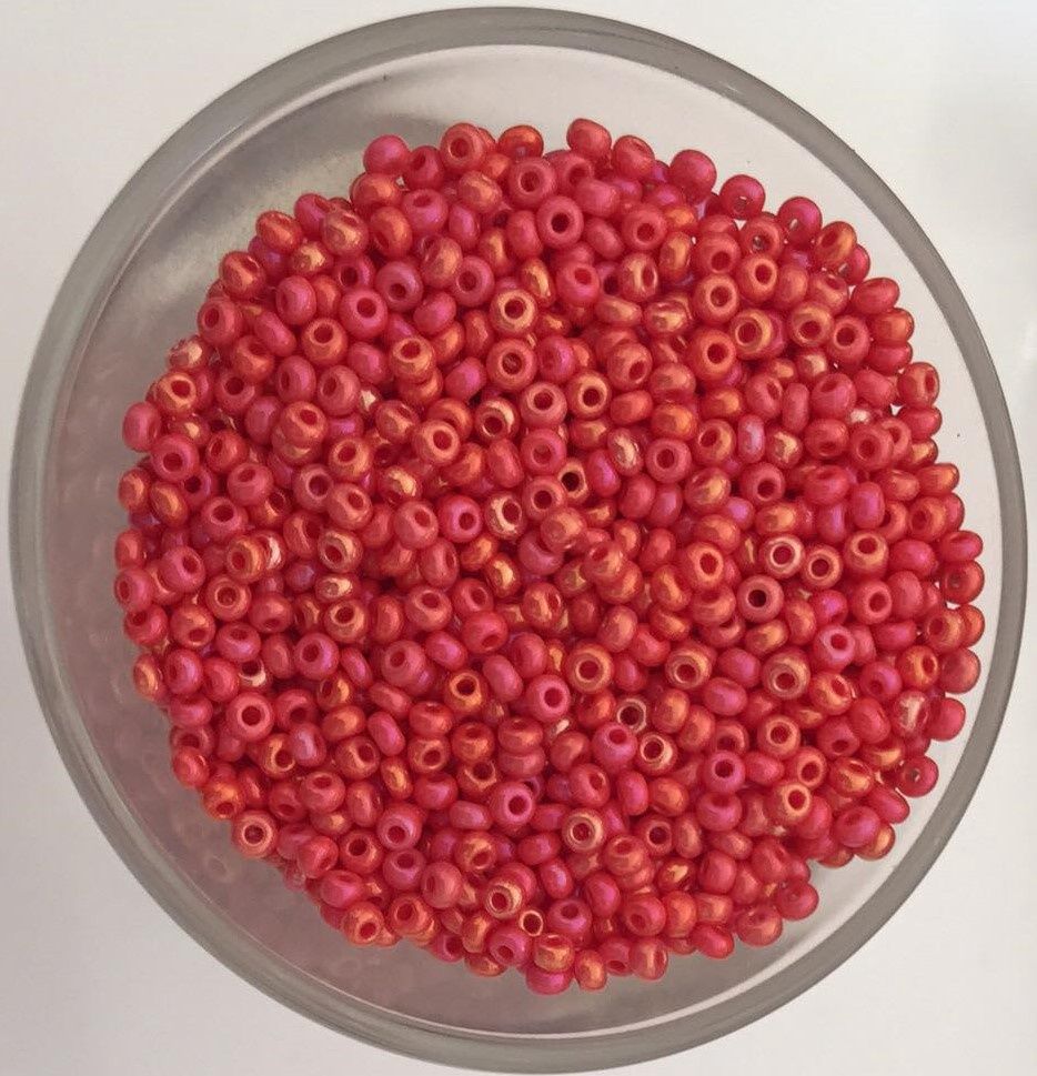 Seed Bead - Orange AB 11/0