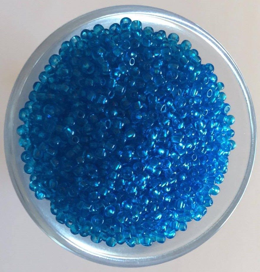 Seed Bead - Translucent Dark Aqua 11/0