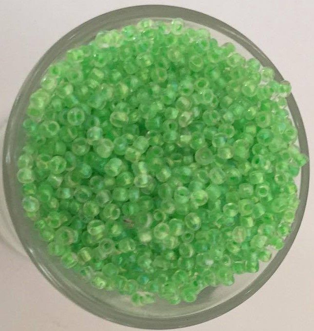 Seed Bead - Fluro Lime AB 11/0