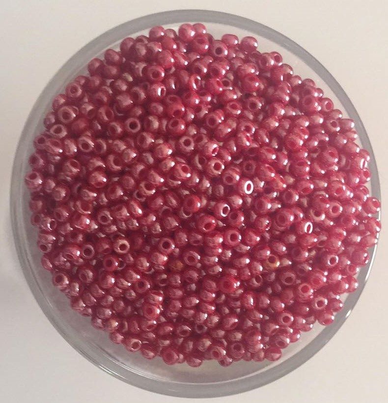 Seed Bead - Rose Red Lustre 11/0