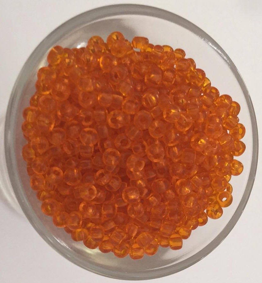 Seed Bead - Translucent Light Orange 8/0