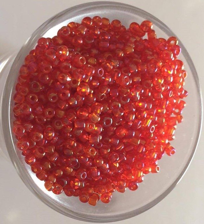 Seed Bead - Dark Orange AB 11/0