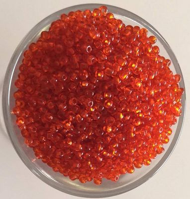 Seed Bead - Translucent Dark Orange 11/0