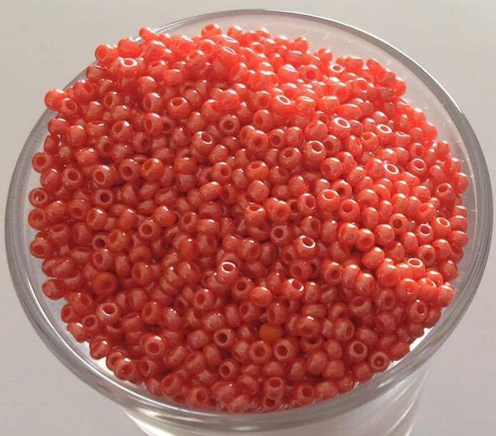 Seed Bead - Pearlised Orange 11/0