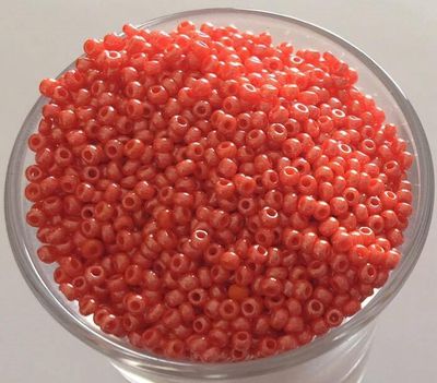 Seed Bead - Pearlised Orange 11/0