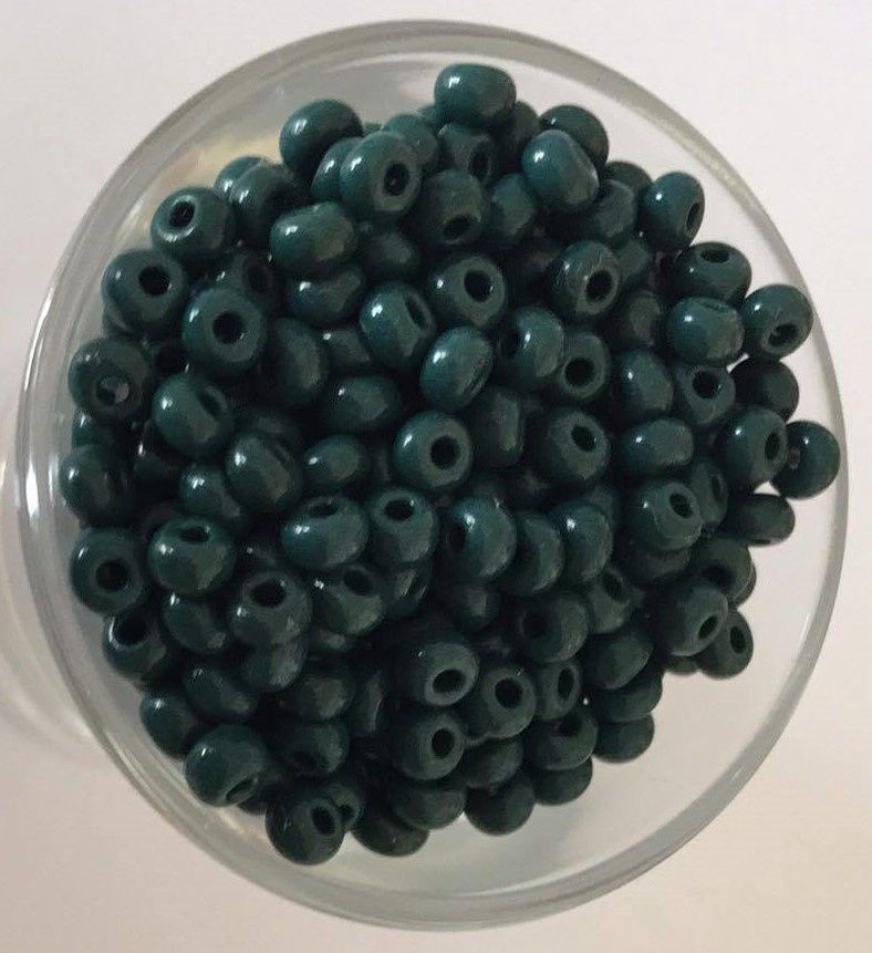 Seed Bead - Opaque Forest Green 6/0