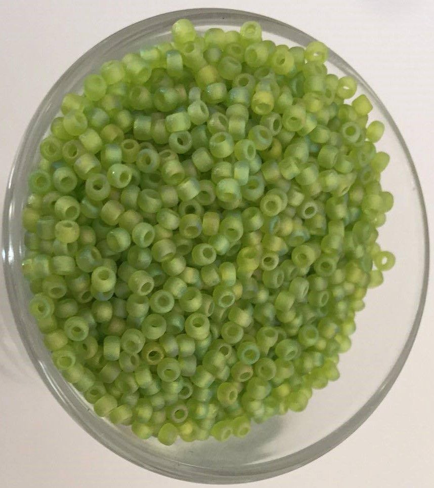 Seed Bead Japanese - Matt Lime AB 11/0