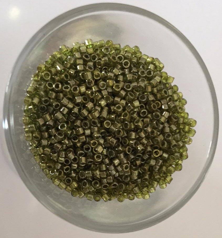 Seed Bead Delica - Olive Luster 15/0 (Per 5gm)