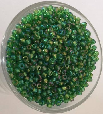 Seed Bead - Dark Green AB 11/0