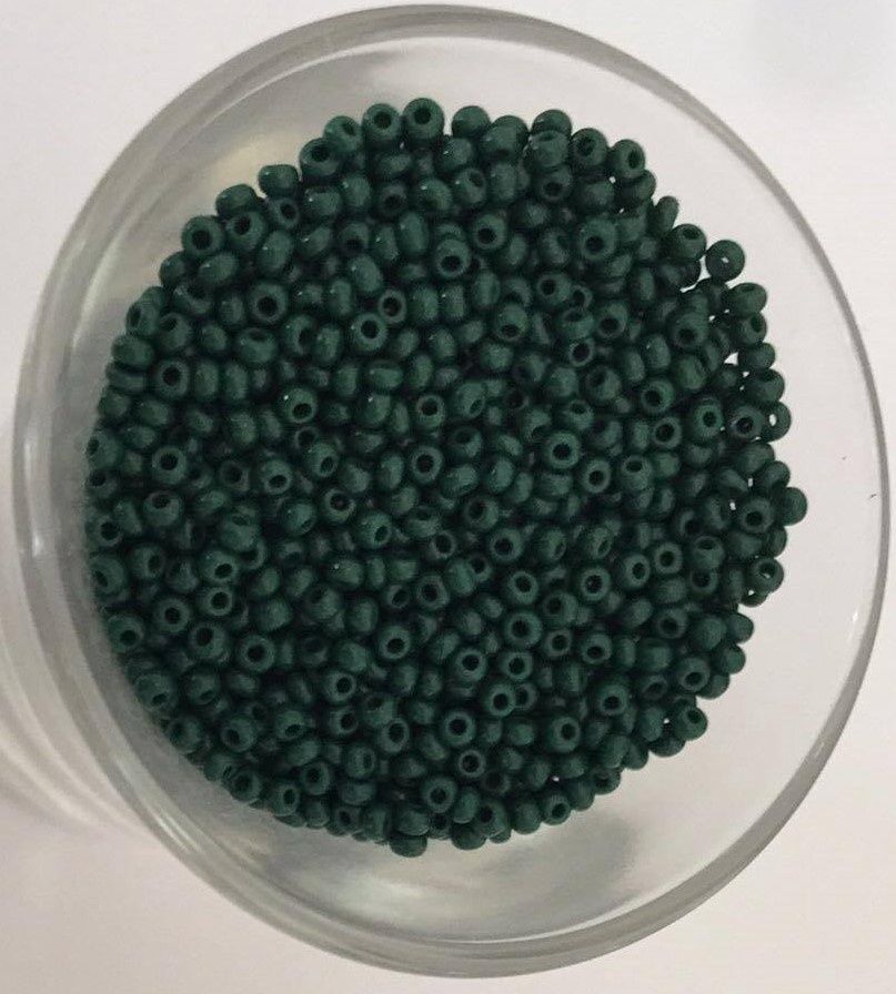 Seed Bead - Opaque Forest Green 11/0