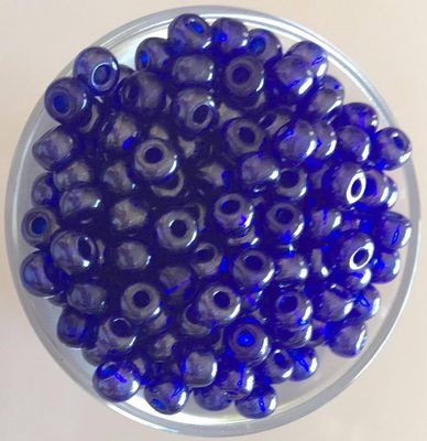 Seed Bead - Pearlised Transparent Royal Blue 6/0