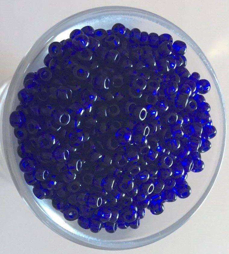 Seed Bead - Translucent Royal Blue 8/0