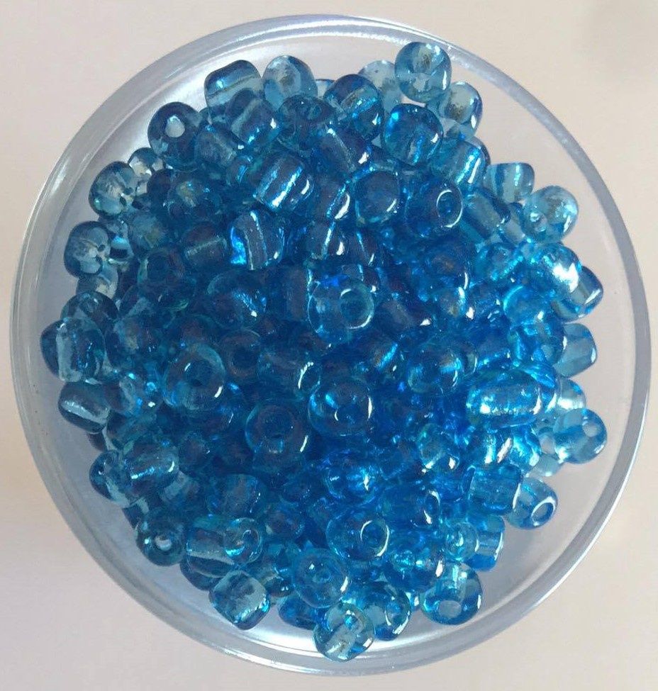 Seed Bead - Translucent Dark Aqua 6/0