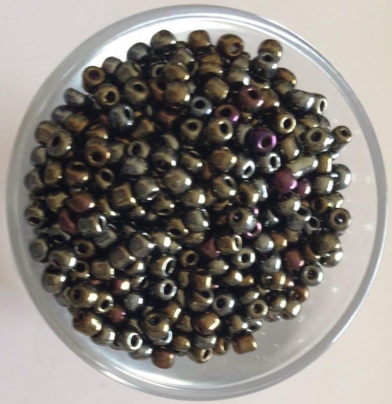 Seed Bead - Gunmetal Iris 8/0