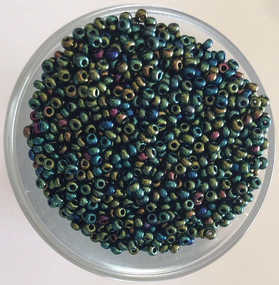 Seed Bead - Green Iris 11/0