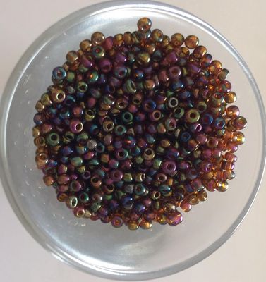 Seed Bead - Dark Amber AB 11/0