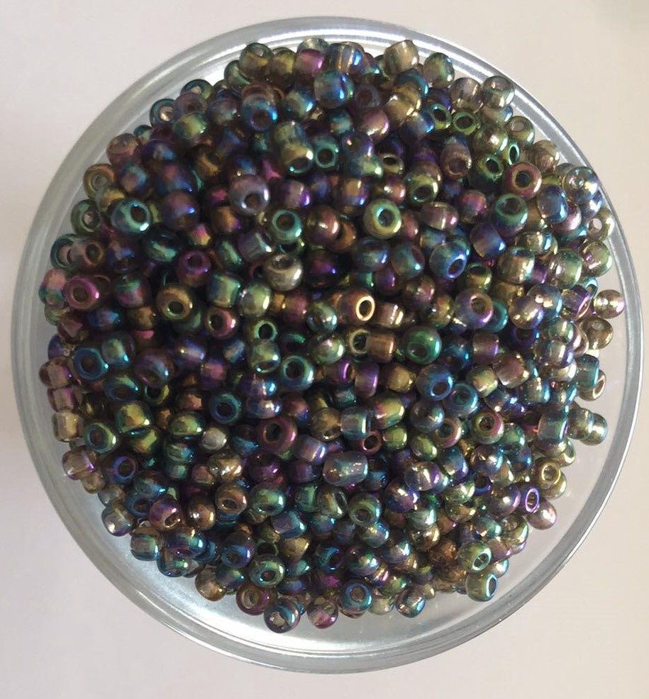 Seed Bead - Translucent Amber 8/0