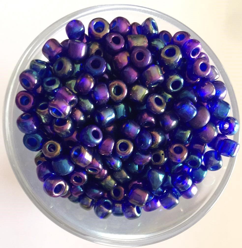 Seed Bead - Dark Purple Iris 6/0