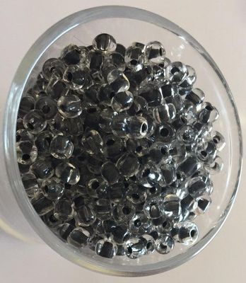 Seed Bead - Clear, Black Lined 6/0