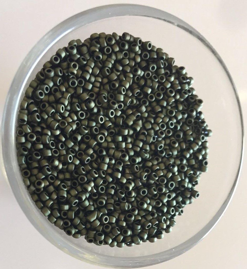 Seed Bead Toho - Titanium Matte Hunter Green 15/0