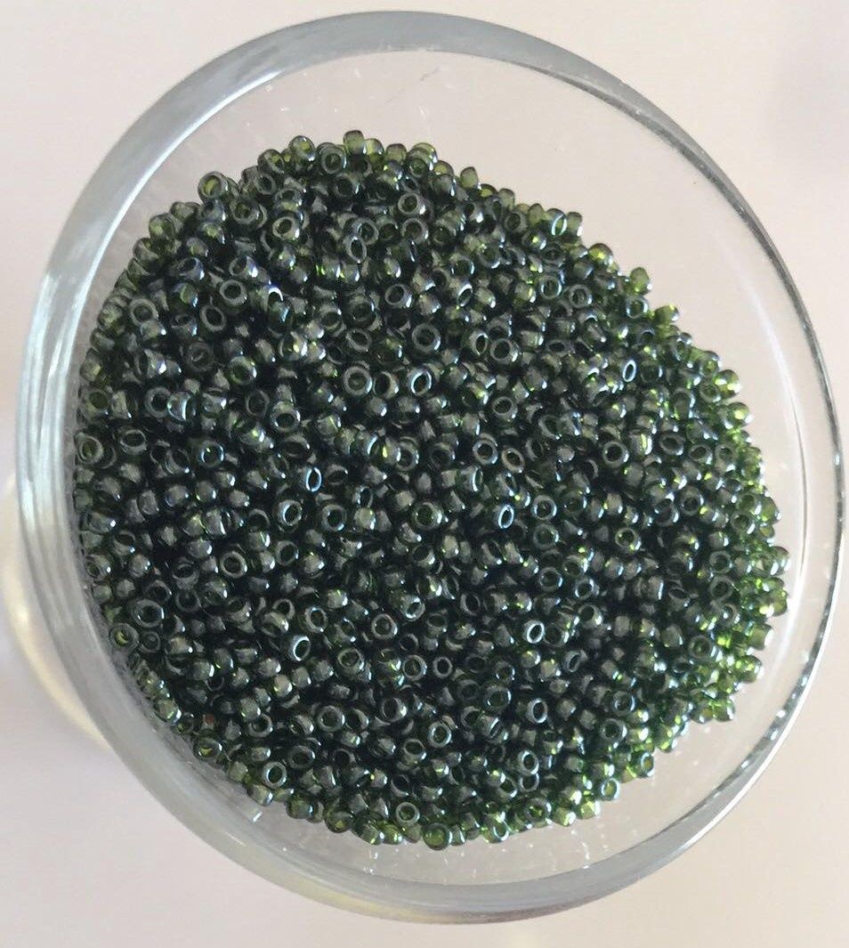 Seed Bead - Hunter Green Lustre 16/0