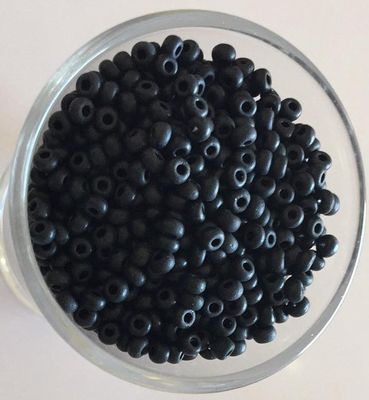 Seed Bead - Matte Black 8/0