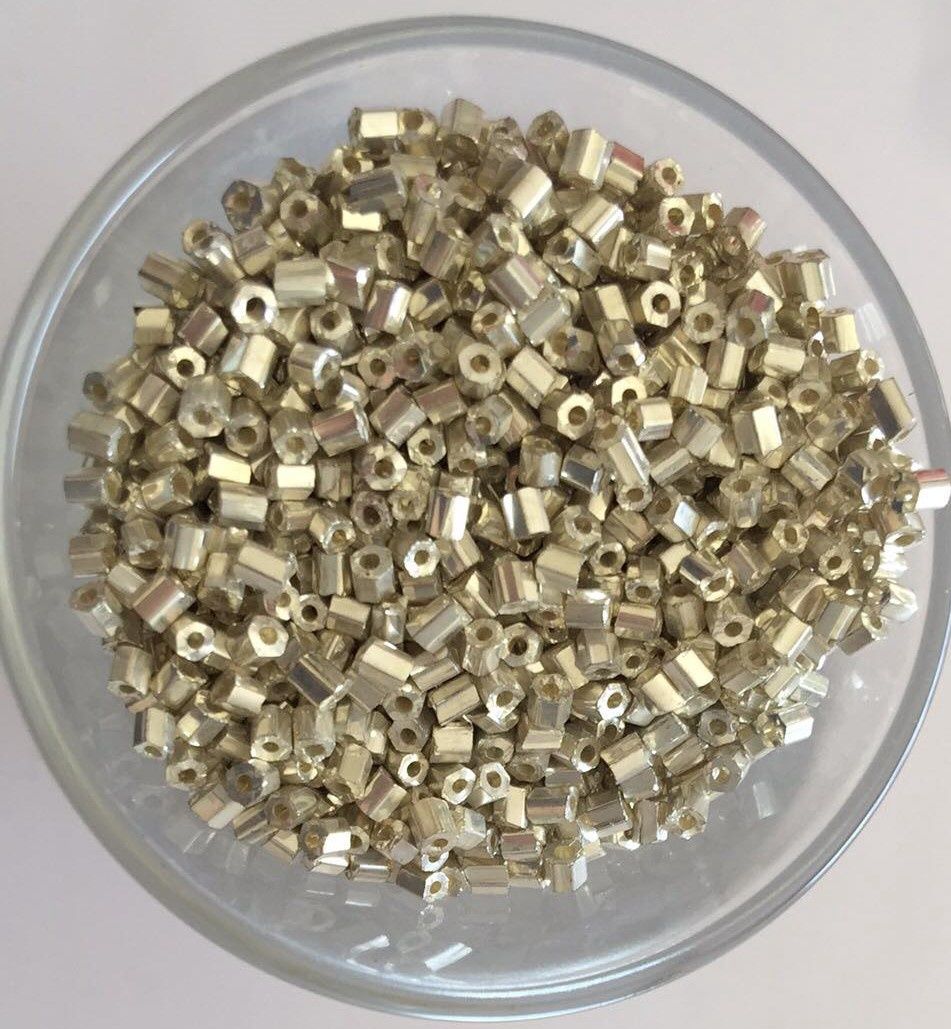Seed Bead - Hex Cut Silver 11/0