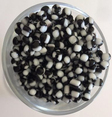 Seed Bead - Black &amp; White Stripe 6/0