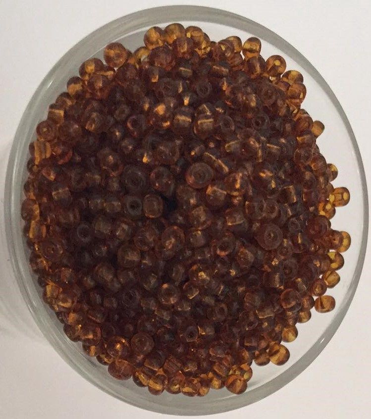 Seed Bead - Translucent Amber 11/0