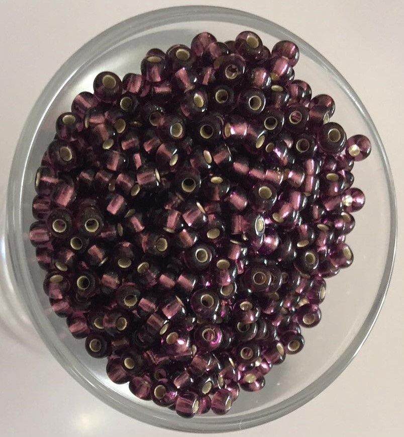 Seed Bead - SL Dark Amethyst 8/0